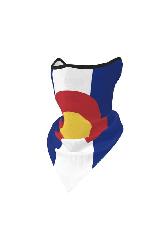 Neck Gaiter Face Mask Covering Bandanas For Men Women Colorado Flag Scarf Balaclava Cover Headbands