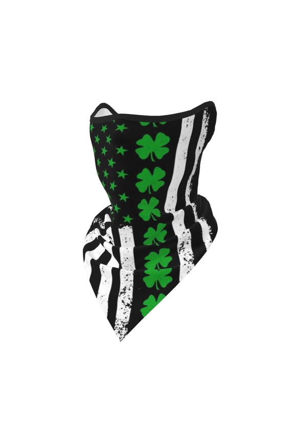 Neck Gaiter Face Mask Covering Bandanas For Men Women Ireland America Flag Shamrock Scarf Balaclava Cover Headbands