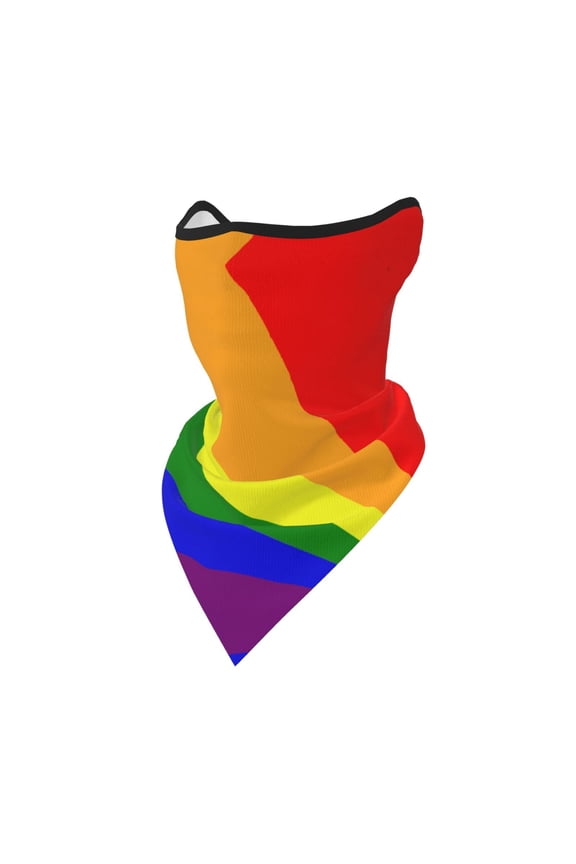 Neck Gaiter Face Mask Covering Bandanas For Men Women Lgbt Pride Rainbow Flag Scarf Balaclava Cover Headbands