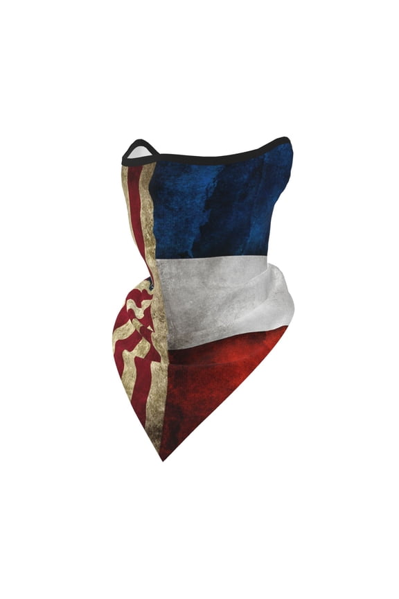 Neck Gaiter Face Mask Covering Bandanas For Men Women United States Russian Flag Scarf Balaclava Cover Headbands