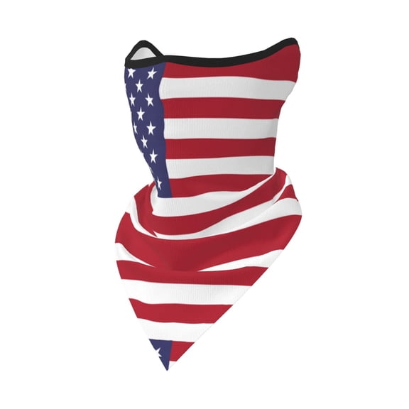Neck Gaiter Face Mask Covering Bandanas For Men Women Usa Flag Scarf Balaclava Cover Headbands