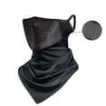 thumbnail image 1 of Neck Gaiter Face Mask with Ear Loops, Black Neck Gaiter Cover for Outdoors Breathable Ice Silk Head Cover for Men and Women for Skiing Fishing Hiking Cycling, 1 of 7