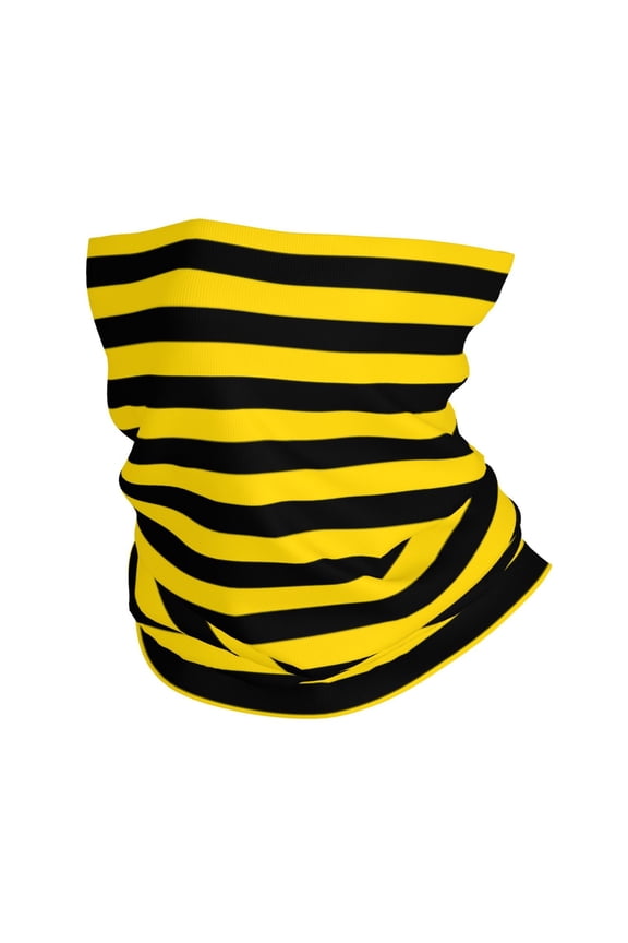 Neck Gaiter Face Mask Men Women Bumblebee Stripes Seamless Bandana Face Cover Scarf Mask Balaclava Headband