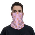 thumbnail image 1 of Neck Gaiter Face Mask Men Women, Cartoon Cute Corgi Funny Purple Warmer Breathable Face Cover Scarf Bandanas Head Wrap Hiking Cycling Ski Sports, 1 of 6