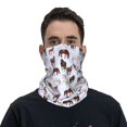 thumbnail image 1 of Neck Gaiter Face Mask Men Women, Cartoon Cute Funny Horse Warmer Breathable Face Cover Scarf Bandanas Head Wrap Hiking Cycling Ski Sports, 1 of 6