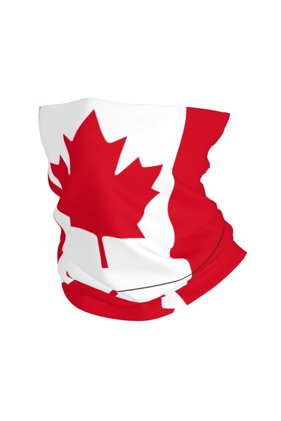 Neck Gaiter Face Mask Men Women Flag Of Canada Seamless Bandana Face Cover Scarf Mask Balaclava Headband