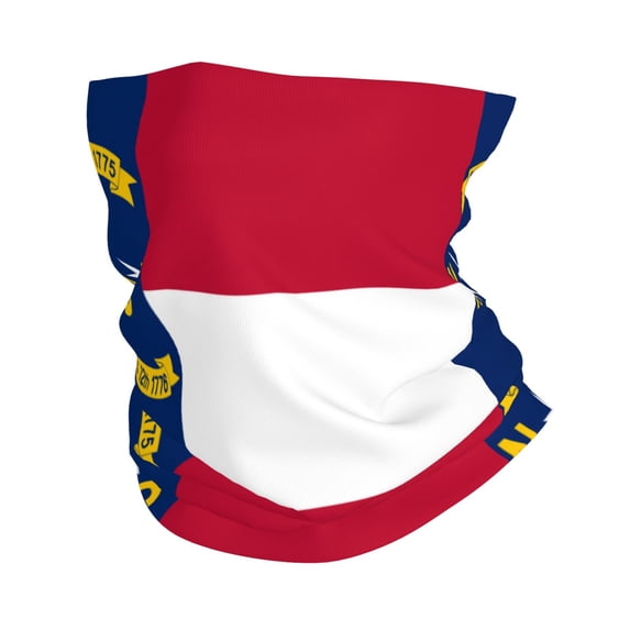 Neck Gaiter Face Mask Men Women North Carolina Flag Seamless Bandana Face Cover Scarf Mask Balaclava Headband
