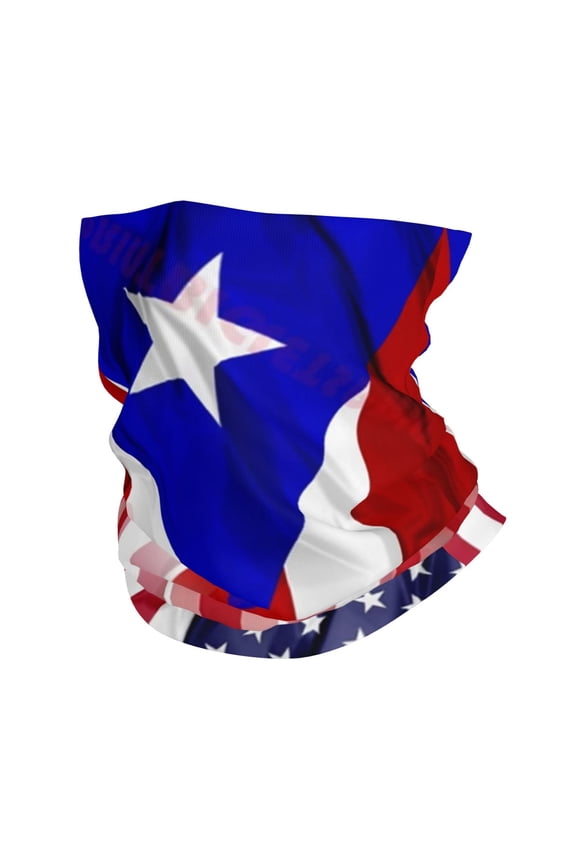 Neck Gaiter Face Mask Men Women Puerto Rico America Flag Seamless Bandana Face Cover Scarf Mask Balaclava Headband