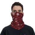 Neck Gaiter Face Mask Men Women, Romantic white snowflakes Breathable