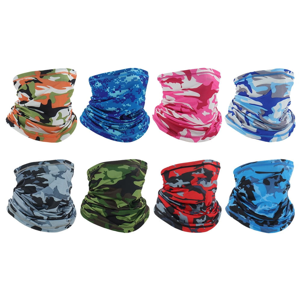 Neck Gaiter Face Mask UPF 50+ Elastic Multi Scarf UV Protection for Men