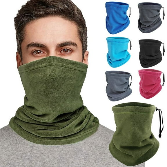 Neck Gaiter Face Mask, Windproof Washable Face Covering, Adjustable Balaclava Bandana, for Men Women Skiing Snowboarding Motorcycling