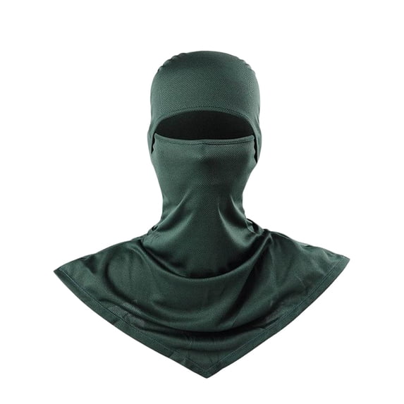 Neck Gaiter Face Mask for Men & Women - UPF 30+ Sun Protection Breathable Headwear Bandana for Motorcycle, Hiking, Fishing Dark Green One Size