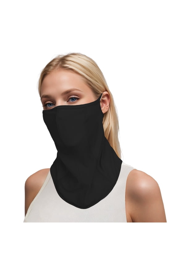 Neck Gaiter Face for UV Sun Protection, Breathable Gator for Men Women Outdoor Sports Black A