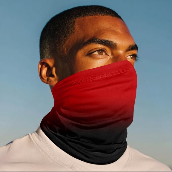 Neck Gaiter, Winter Face Mask Cover, Fleece Windproof Cold Weather Scarf for Men, Women Red Free