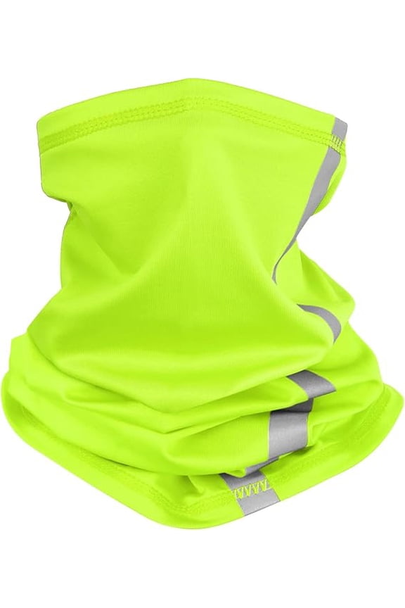 Neck Gaiter for Men Reflective Face Mask Cover, UV Sun Protection Neon Balaclava Hi Vis Bandana for Work