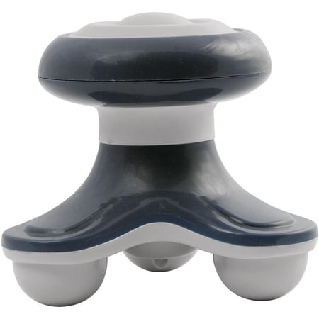 Neck Head Scalp Body Massager - Vibrating Portable Hand Held Battery or USB Cable (Included) For a Personal Massage for Men Women While Working in Office, Relaxing In Bed, At Home, Car (Black)