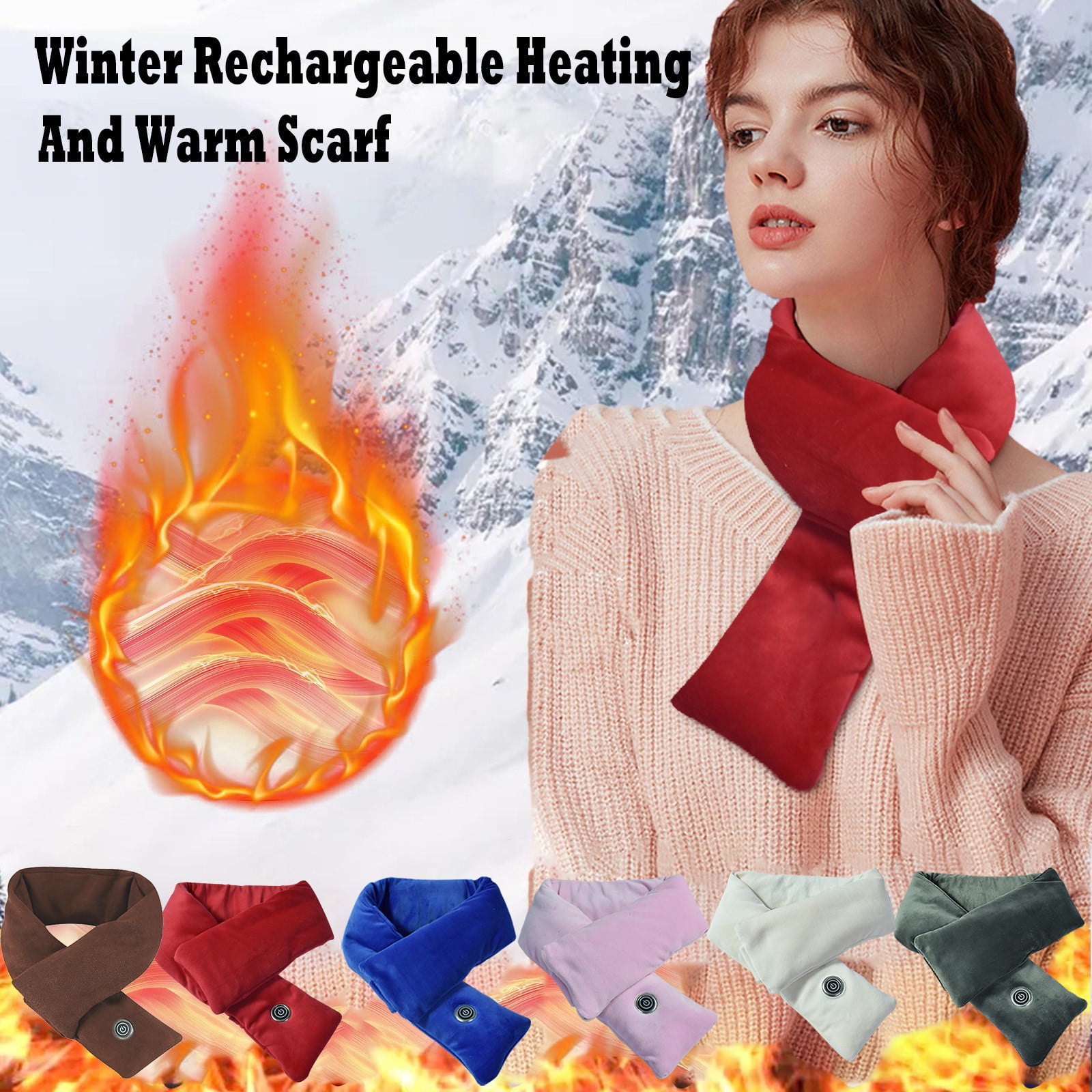 Neck Heating Pad, Heated Neck Wrap for Neck Pain Relief, Electric