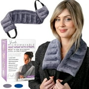 Neck Heating Pad Microwavable with Handles, Microwave Heating pad for Neck and Shoulders, Neck Pain, Joints and Muscle Aches, a Warmer Heated Neck Wrap, Reusuable Moist Heat Pack for Pain Relief