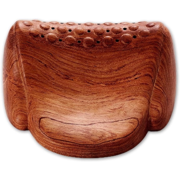 Neck Hump Corrector & Cervical Alignment Pillow - Wooden Acupressure Massager for Neck Pain, Stiffness, TMJ Relief and Spine Alignment, Ergonomic Rosewood Design for 10-Minute Daily Use