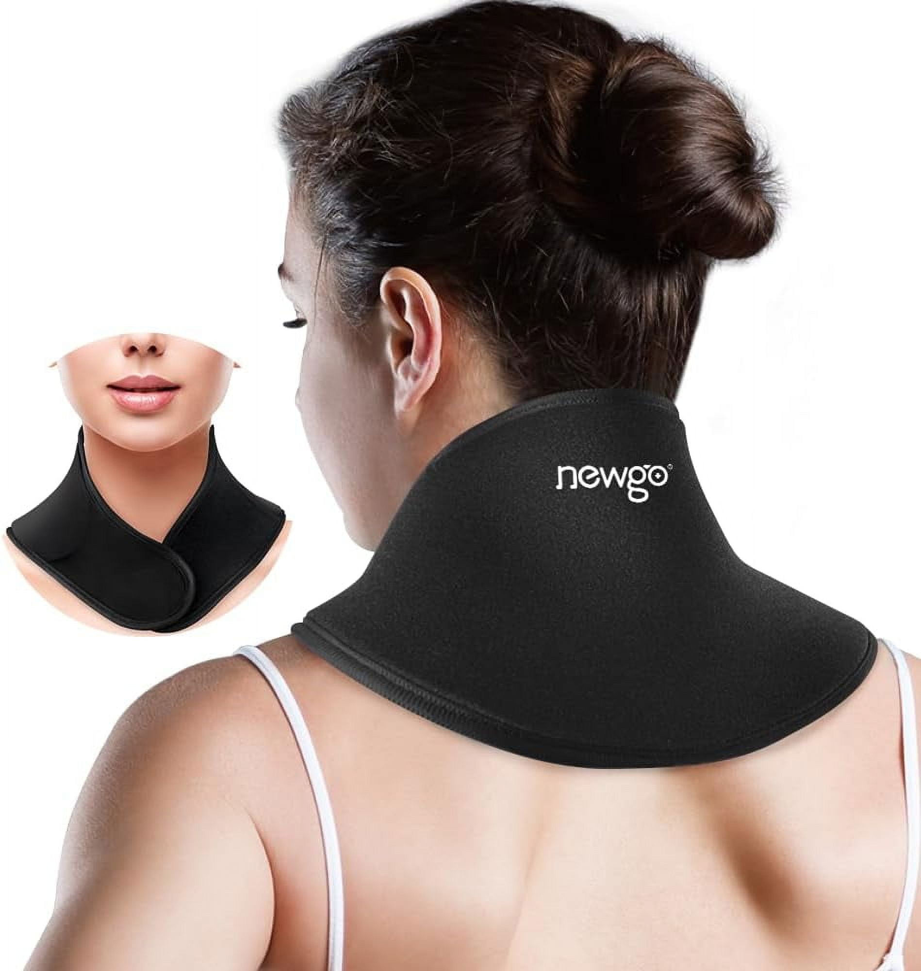 Neck Ice Pack Wrap Fast Neck Pain Relief for Pinched Nerves, Injuries, and Swelling Reusable