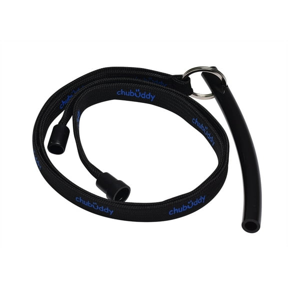 Neck Lanyard With Strong Tube Slim 3/8" Black Color