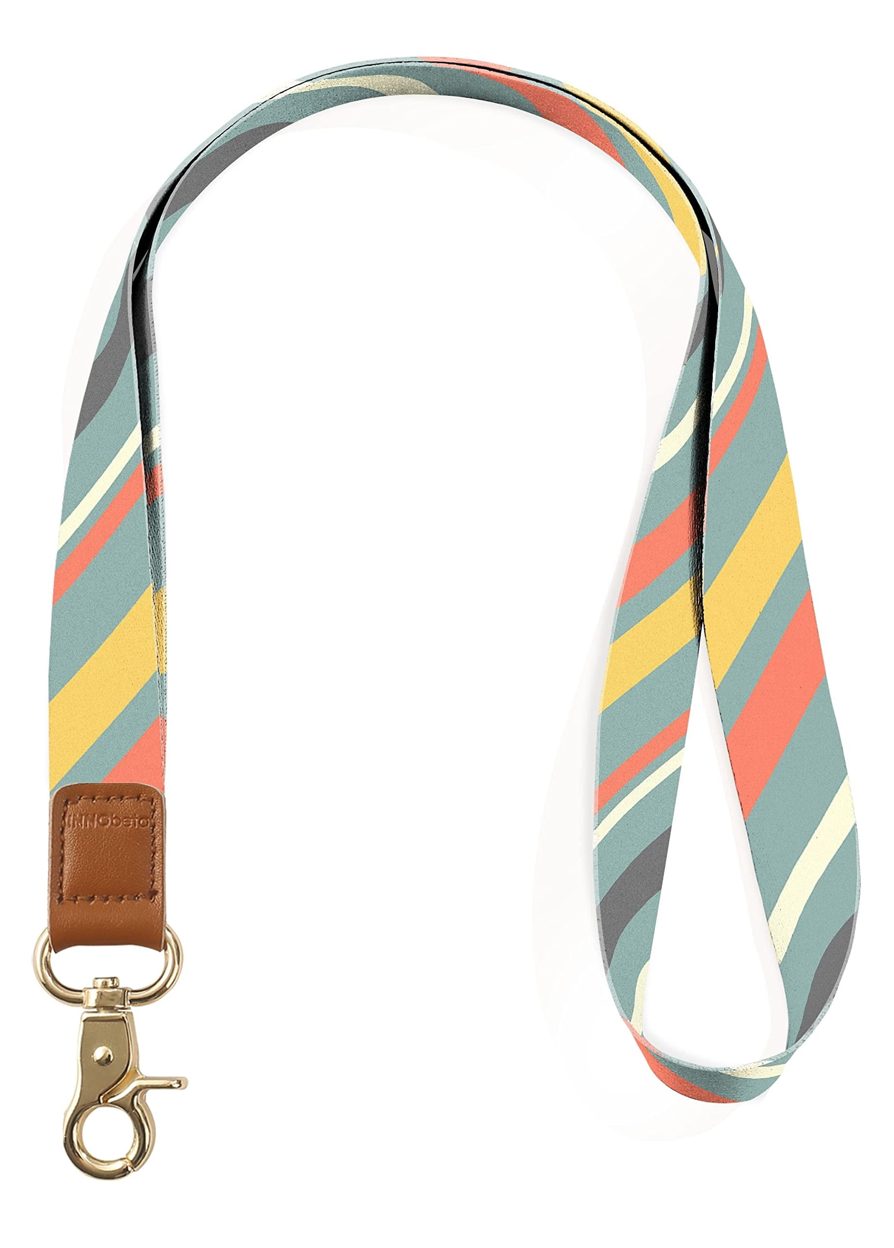 Neck Lanyard for Women and Men, Key Lanyards for ID Badges, Cute Keychain Lanyards with Metal