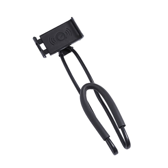 Neck Lazy Phone Holder Stand - 360° Adjustable Arm, Universal Fit for 3.5-6.5 Inch Phones/MP3/GPS, Ideal for Bed/Desktop Use,Black