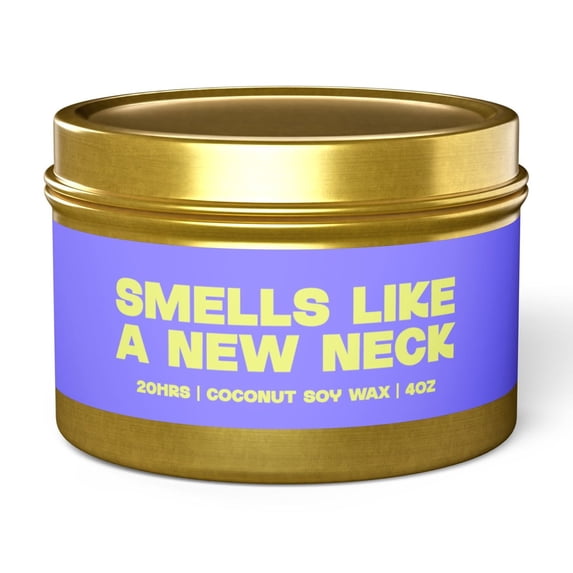 Neck Lift Surgery Recovery Tin Candle Gifts Funny Home Office Decor