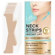 MGDYSS Neck Lift Tape, Neck Tape Lifting Invisible, Anti Wrinkle Patches Neck Wrinkle Patches for Lifting Loose Skin, Improve Neck Fine Lines & Wrinkles, 20Pcs