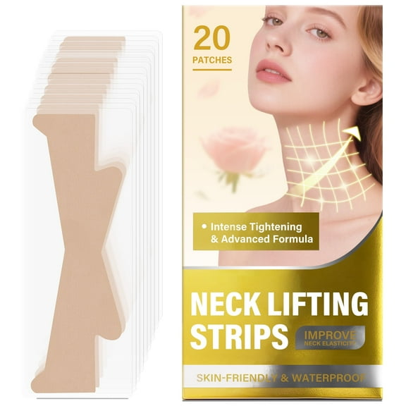 Neck Lift Tape, Neck Tape Lifting Invisible, Neck Wrinkle Patches, Face Lift Tape Invisible, Improve Neck Lines and Wrinkles, 20Pcs