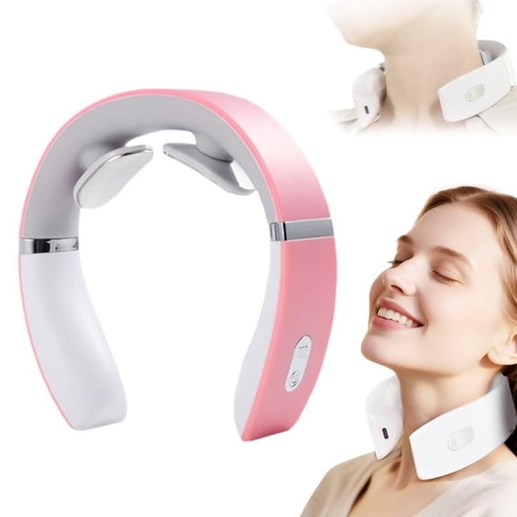Neck Machine with Heat, Neck Massager with Heat Therapy and Shiatsu, Relaxer 10 Modes Portable for Home/Office, Relax Soothing Therapy Travel