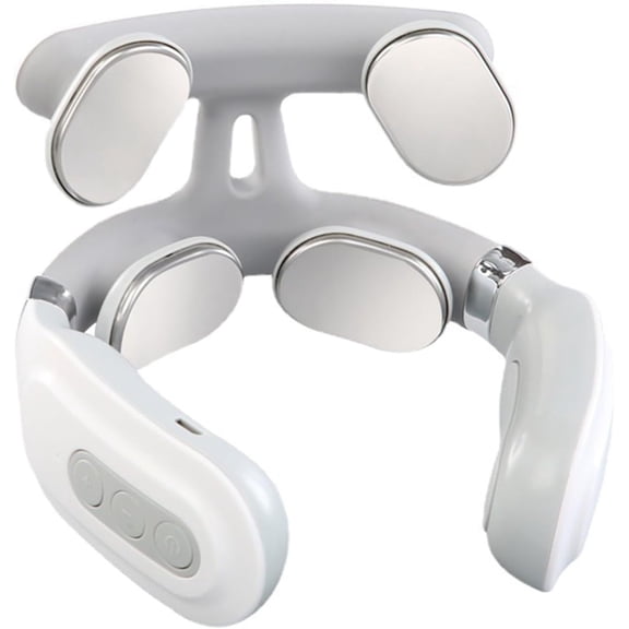 Neck Massager, 2.0 Upgraded 4-Head Portable Neck Massager with Heat, 6 Modes 16 Levels for Home Relaxation & Personal Comfort, Ergonomic Design, Portable, Lightweight