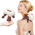 thumbnail image 1 of Neck Massager 2026 New Portable Hand Shoulder and Back Massagers Cervical Massager Real Hand Massagers for Muscles（Brown）, 1 of 5
