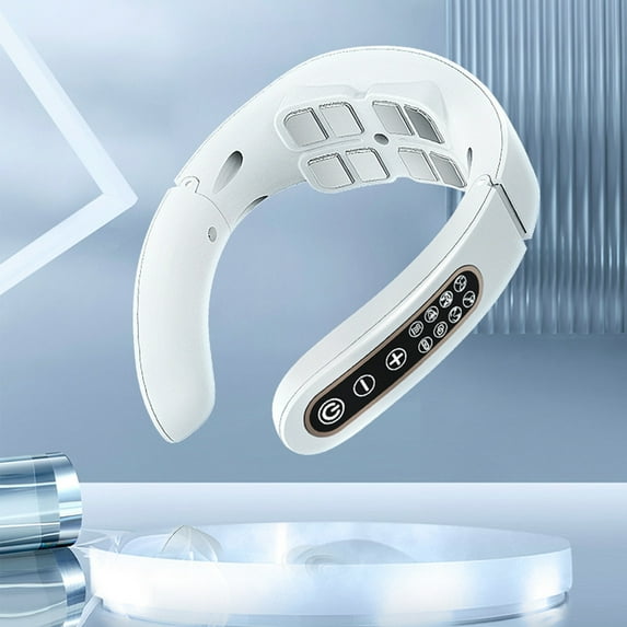 Neck Massager, 8 Heads, 6 Massage Modes, Rechargeable, 42°C Constant Heating, Adjustable Width, USB Charging, for Elders Friends Adults, Home Office Travel