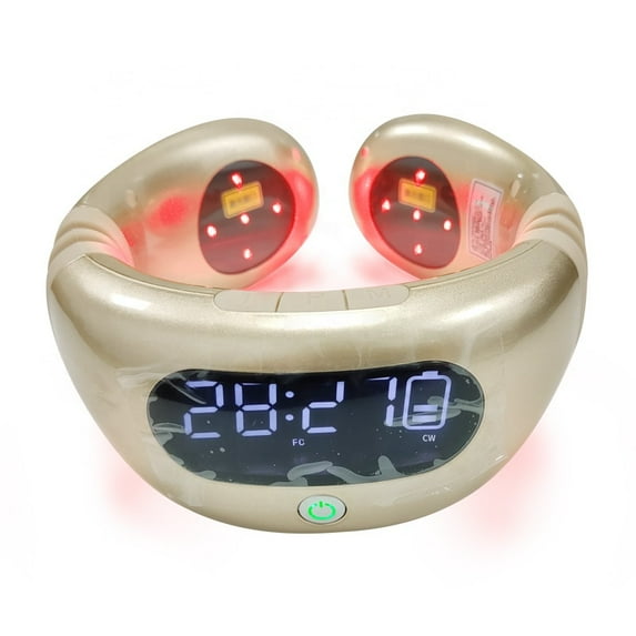 Neck Massager Cold Laser Therapy Device Rhinitis and Neck Pain Treatment 2 in 1 Equipment Low Level Laser Pain Relief Machine