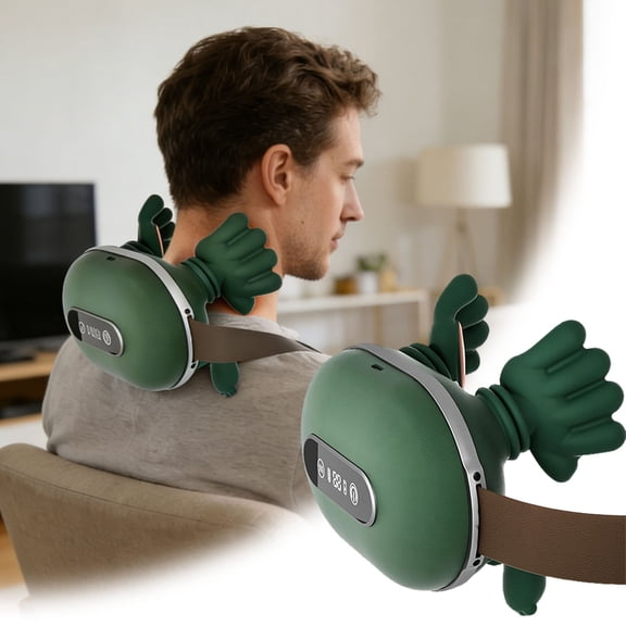 Neck Massager with Heat/Arms/Shoulders, Shiatsu Neck and Back Massager with 4D Kneading, Wireless Deep Tissue Massage for Shoulder and Cervical Pain Relief, Portable and Rechargeable