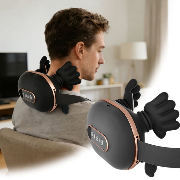 Neck Massager with Heat/Arms/Shoulders, Shiatsu Neck and Back Massager with 4D Kneading, Wireless Deep Tissue Massage for Shoulder and Cervical Pain Relief, Portable and Rechargeable