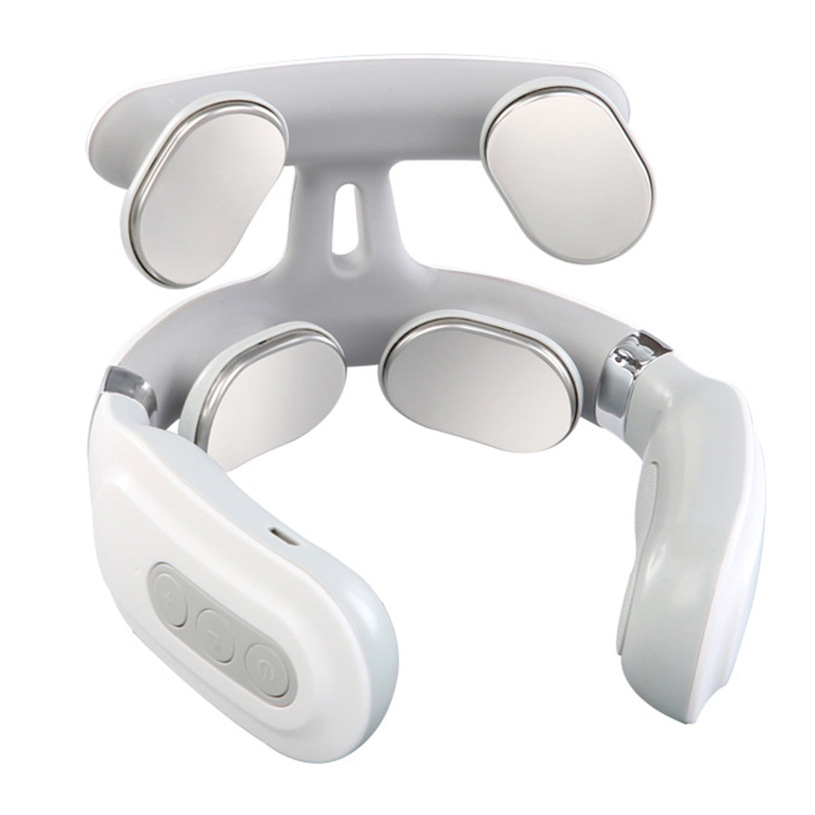 Neck Massager with Heat Micro Electric Massager for Neck Shoulder Pain USB Neck Massager Relax Muscles 4 Heads Vibrator Heating Massager for Women \u0026 Men Heated Intelligent Neck Massager Co