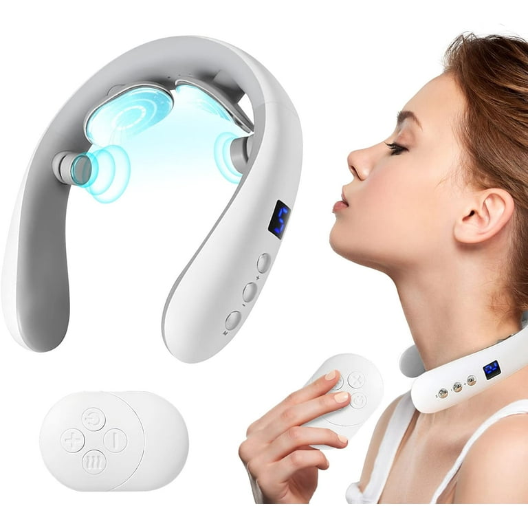 Neck Massager with Heat, Portable Electric Neck Massager for Pain