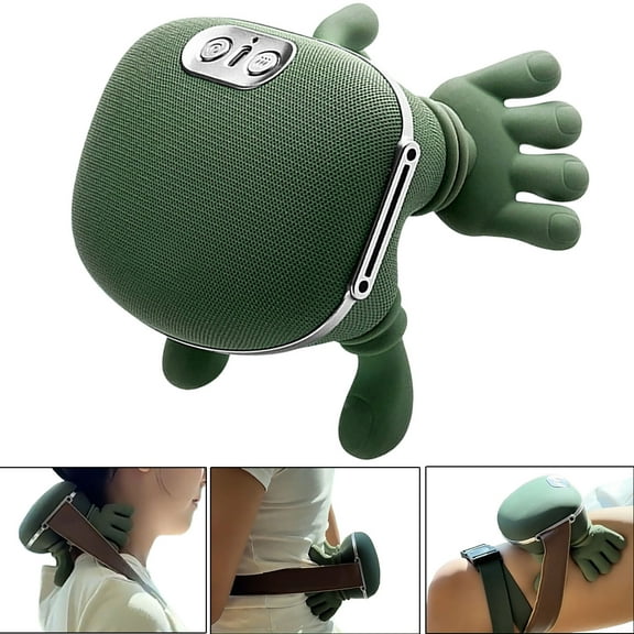 Neck Massager with Heat, Shiatsu Neck Back Siaasoo Massager with 4D Kneading, Wireless Deep Tissue Siasoo Massage for Shoulder and Cervical Pain Relief, Portable and Rechargeable for Home and Office