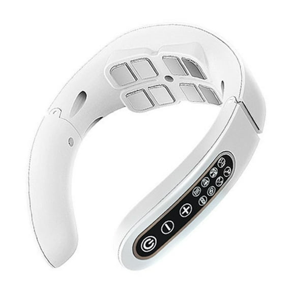 Neck Massager Heating Therapy 8 Massage Heads 6 Modes Shoulder Neck Relaxation USB Rechargeable Portable Design for Home Office Use Adjustable Width Comfortable Massage Experience