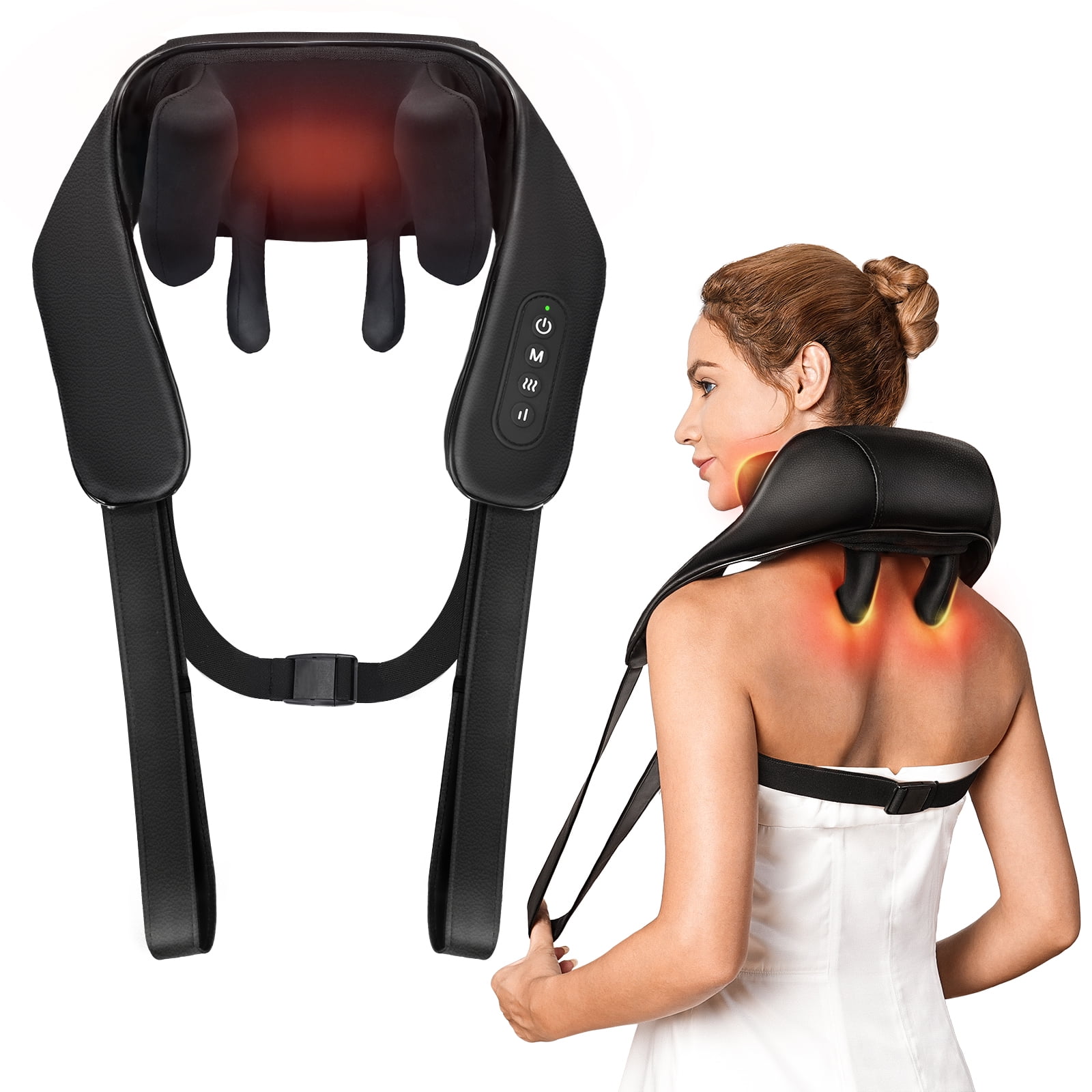 4/6 Heads 3D Smart Neck Massager 15 Levels TENS Impulse Hot Heating Therapy  Massage Health Care Shoulder Relaxation Massager - AliExpress