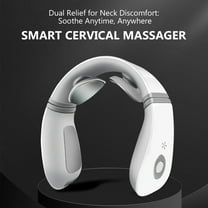 Neck Massager for Pain Relief Deep Tissue,Neck Massager with Heat, Wireless Neckology Intelligent Massager for Women Men