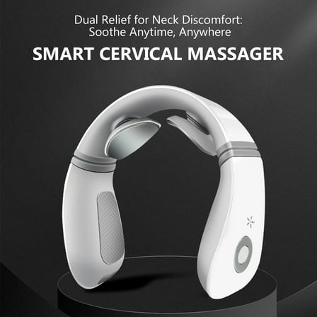 Neck Massager for Pain Relief Deep Tissue,Neck Massager with Heat, Wireless Neckology Intelligent Massager for Women Men