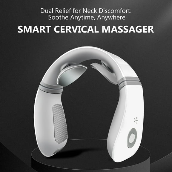 Neck Massager for Pain Relief Deep Tissue,Neck Massager with Heat, Wireless Neckology Intelligent Massager for Women Men