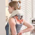 thumbnail image 1 of Neck Massager, Shiatsu Neck, Shoulder, Waist, Leg, Relax Massager, Electric Rechargeable Massage Cushion Pillow - 3D Heated Deep Tissue Kneading , Travel, Holiday Gifts For Women Men, 1 of 7