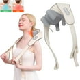 thumbnail image 1 of Neck and Shoulder Massager with Heat, 4D Cordless Shiatsu Deep Tissue Kneading Heated Back Massager for Pain Relief, Gifts for Women Men Mom Dad, Beige, 1 of 10