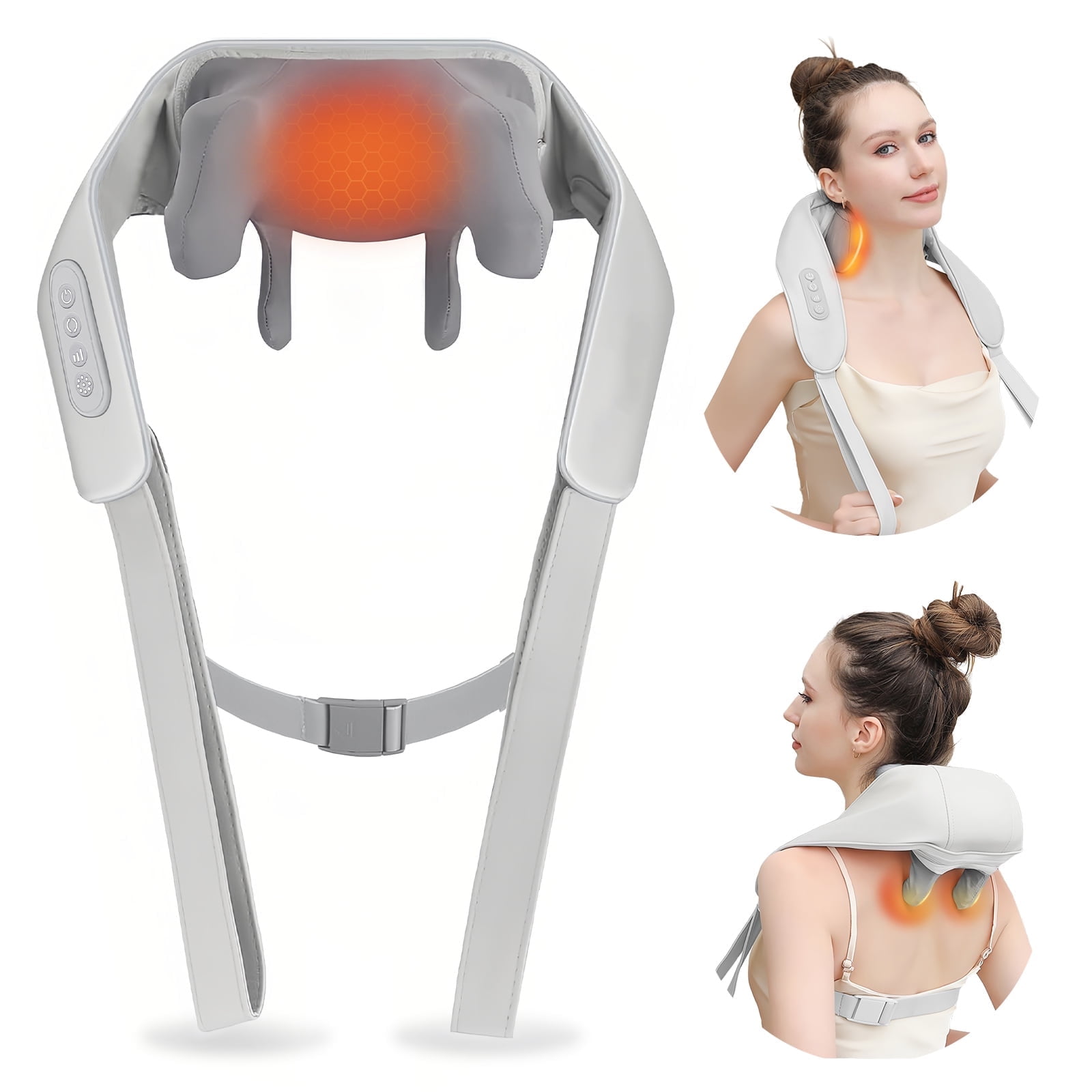 Walmart Black Friday Deals 2025 - BAOKALER Neck Massager with Heat, 6D Shiatsu Cordless Deep Tissue Shoulder Massager for Ultimate Relaxation, Ideal Gift for Men and Women