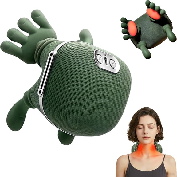 Neck Massager with Heat -  Pain Relief Deep Tissue, Simulated Human Hand Design 4D Kneading for Neck, Back, Shoulder
