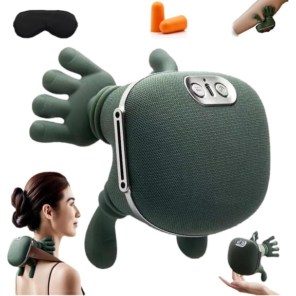 Neck Massager with Heat, Simulates Human Hand Grip Massager for Neck Back Shoulder Pain Relief, Christmas Gifts for Mom Dad (1PC)